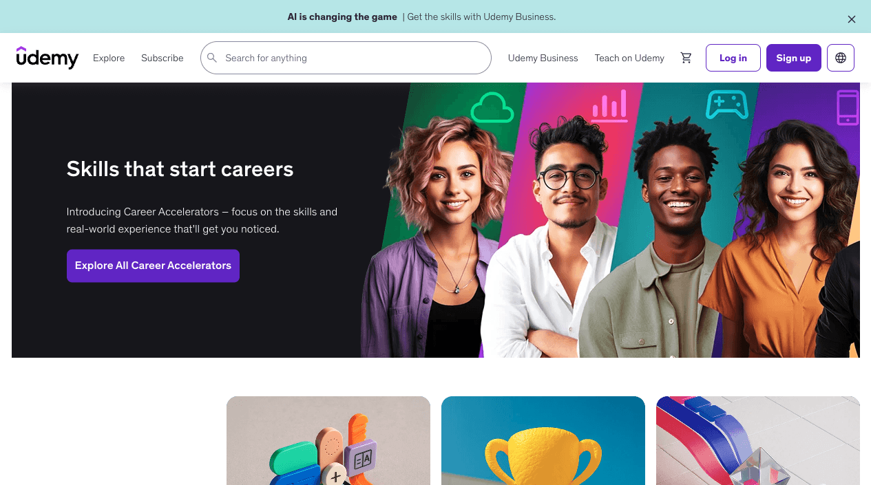 Udemy 项目缩略图